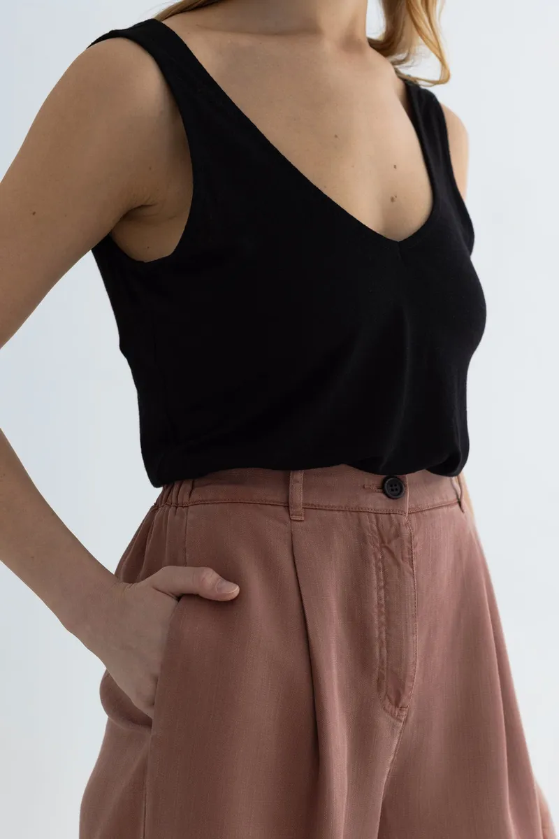 TWOTHIRDS TWOTHIRDS Damen vegan Top Toas Schwarz, Schwarz, – Produktbild 2 von 2