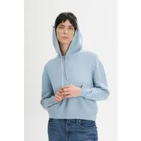 MELA MELA Damen vegan Strick Hoodie Janisha Salty Blue Melange – Produktbild 1 von 1