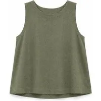 Movesgood Movesgood Boxy Tencel-Leinen-Tank Top Modell: Nory, Soft khaki (grün), – Produktbild 1 von 1