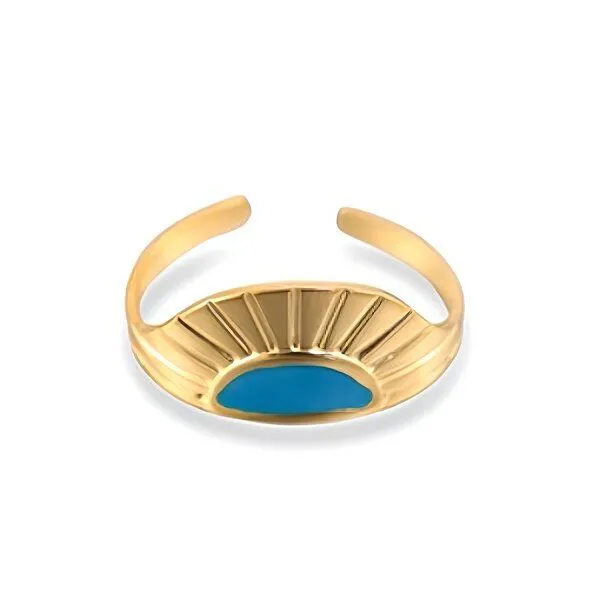 ELEKTROPULLI Größenverstellbarer SUNSET Ring ca. Ø 18 mm von Elektropulli, Gold, – Produktbild 3 von 3