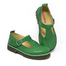 Grünbein Shoes Grünbein Shoes Spangen-Ballerinas Paula Naturform lose Einlage grün – Produktbild 1 von 1