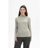 MELA MELA Turtleneck Shirt Style ANCHAL aus 100% Bio-Baumwolle, Dusty green, – Produktbild 1 von 1