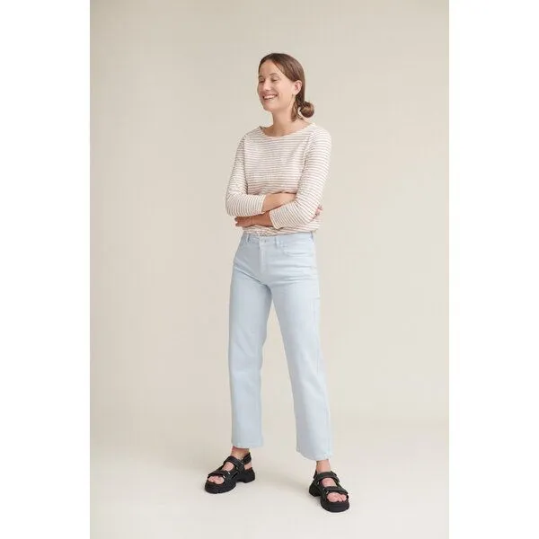 Basic Apparel Basic Apparel Mom-Fit Jeans ELISA aus Bio-Baumwolle, Blau (celestial blue), – Produktbild 1 von 3