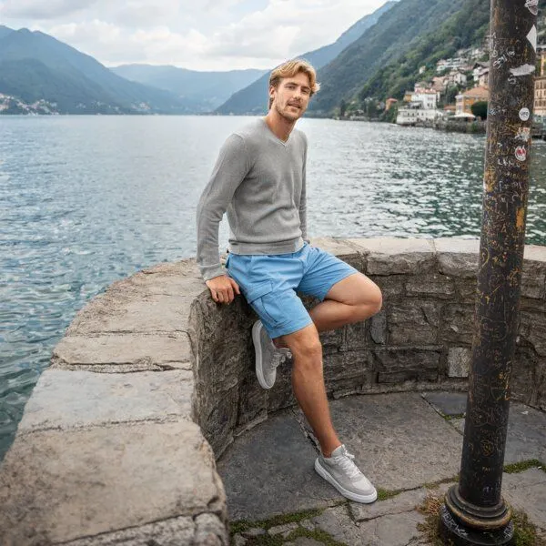 Living Crafts Living Crafts Pullover - RENZO, Lightgrey melange (grau), – Produktbild 4 von 4