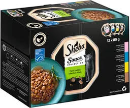 Sheba Sheba SHEBA® Schale Multipack Sauce Collection Feine Vielfalt MSC 12 x 85g, Nassfutter für: Katze – Produktbild 1 von 1