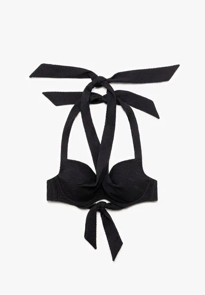 Lovjoi Lovjoi Bikini Top ABELIA aus innovativem Bio-based Material, Black structure (schwarz), – Produktbild 1 von 4