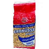 XOX XOX Knabberei, XOX Erdnuesse gesalzen klassischer Snack knackig und herzhaft 500g – Produktbild 2 von 2