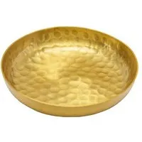 El Puente El Puente Kerzenteller | Fair Trade & Handmade aus Indien, Gold, – Produktbild 1 von 1