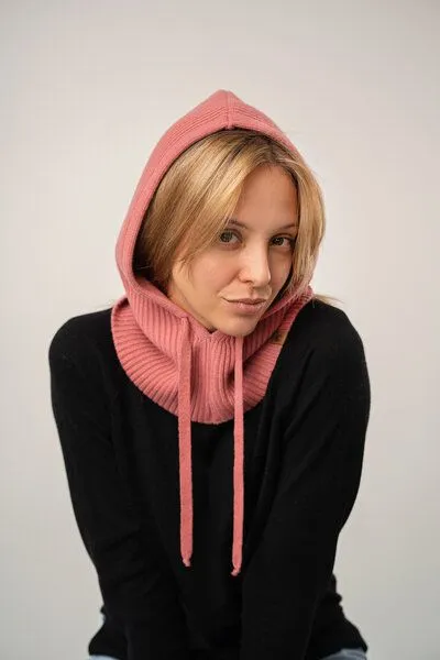 Kopyto Kopyto Feinstrick Balaclava CAPYBARA Plüsch Wollkapuze 100% Merinowolle RWS-zertifiziert Eco, Rosa, – Produktbild 1 von 4