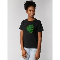 watapparel watapparel T-Shirt Frauen Monstera 2.0, Black, – Produktbild 1 von 1