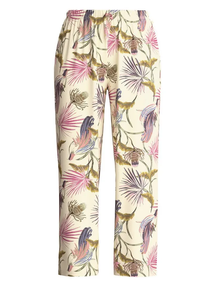 CALIDA CALIDA Schlafhose Favourites Arts mit Allover-Print, in weicher Single-Jersey-Qualität, Beige, – Produktbild 2 von 5