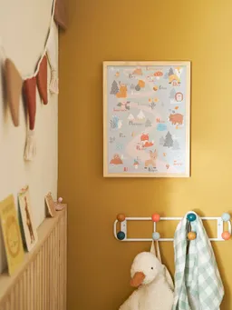 Vertbaudet Kinderzimmer ABC-Poster mit Rahmen GRÜNER WALD – Produktbild 1 von 1