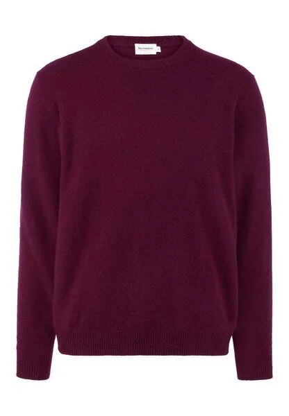 hessnatur hessnatur Strickpullover Regular aus Cashmere mit Recyclinganteil, Bordeaux, – Produktbild 3 von 4