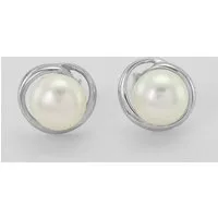 Eppi Eppi Perlenohrringe in Silber Lucas, Weiss, – Produktbild 1 von 1