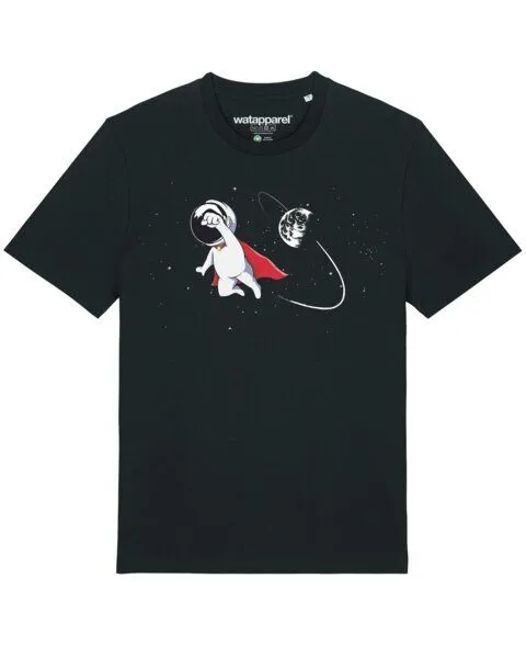 watapparel watapparel T-Shirt Unisex Superastronaut, Black, – Produktbild 1 von 3