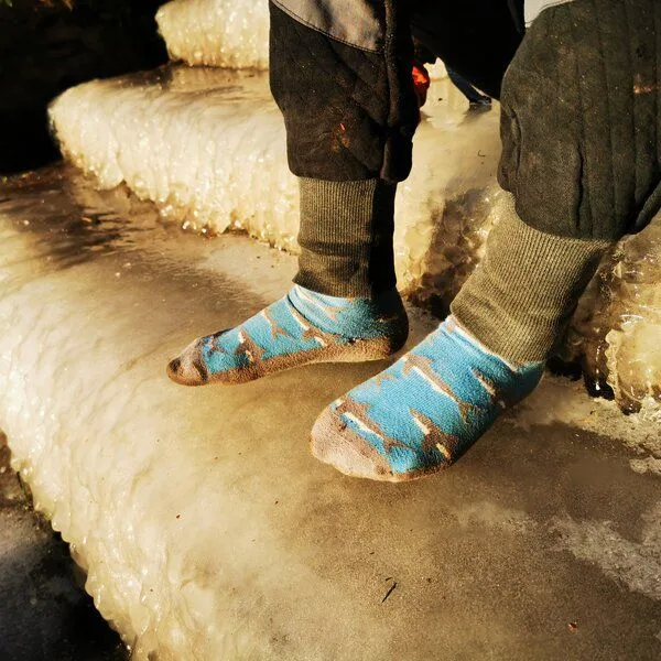 Fräulein Prusselise Fräulein Prusselise Hai Socken blau, bunt gemustert – Produktbild 3 von 3