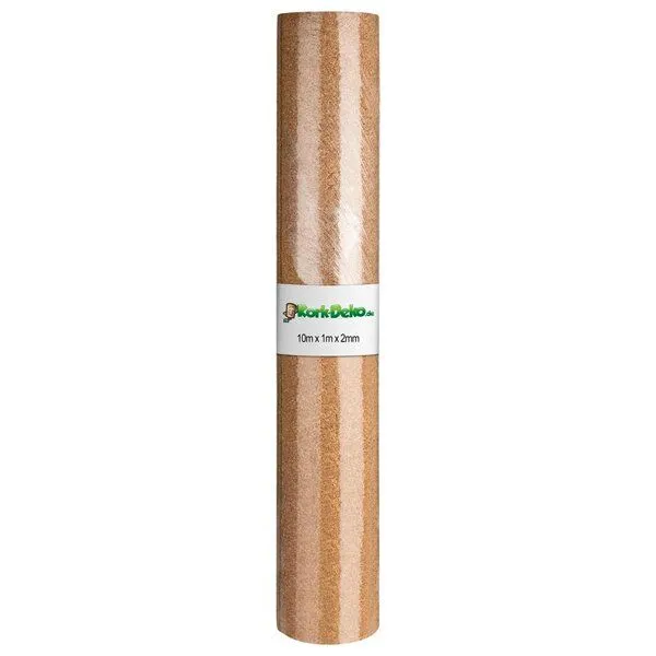 Kork-Deko Kork-Deko 4,67 EUR/m² - Trittschalldämmung aus Kork - 10 qm Rolle mit 2mm Stärke – Produktbild 2 von 5