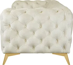 Home affaire Chesterfield-Sofa Glynis, aufwändige Knopfheftung, moderne Chesterfield Optik, Fußfarbe wählbar – Produktbild 1 von 1
