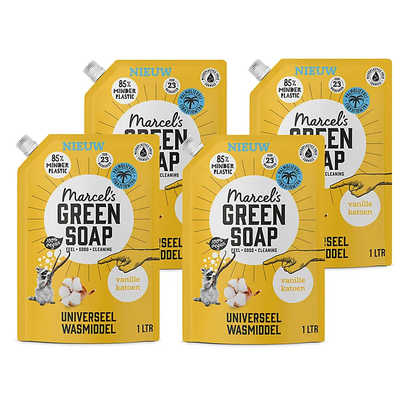 Marcel s Green Soap Marcel s Green Soap Marcel's Green Soap Waschmittel Nachfüllpack Vanille & Baumwolle (4... – Produktbild 1 von 1