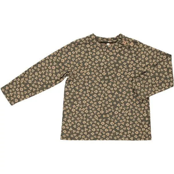 PETER JO PETER JO Langarmshirt aus Bio-Baumwolle Michigan, Khaki, – Produktbild 1 von 3