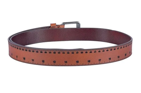Alpenleder Alpenleder Gürtel ZOLLSTOCK, Cognac, – Produktbild 3 von 7