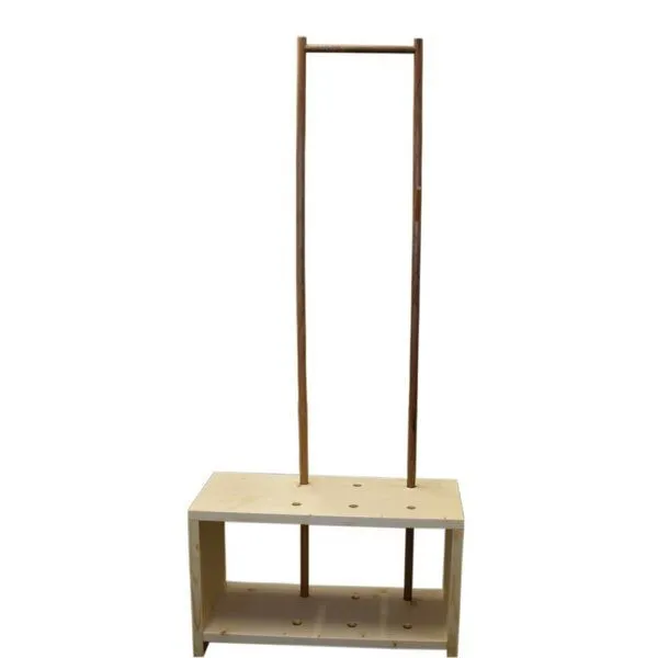 4betterdays 4betterdays Garderobe 'MyStyle' - Small | L 75 x T 30 x H 45 cm | Zirbe – Produktbild 2 von 8