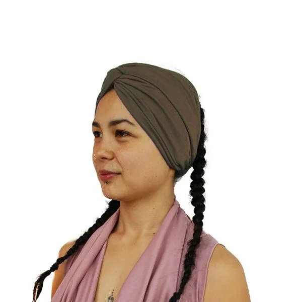 körber mode körber mode breites Haarband Modal super weich Twist gerafftes Stirnband Frühjahr Sommer Jersey, Braun, – Produktbild 1 von 1