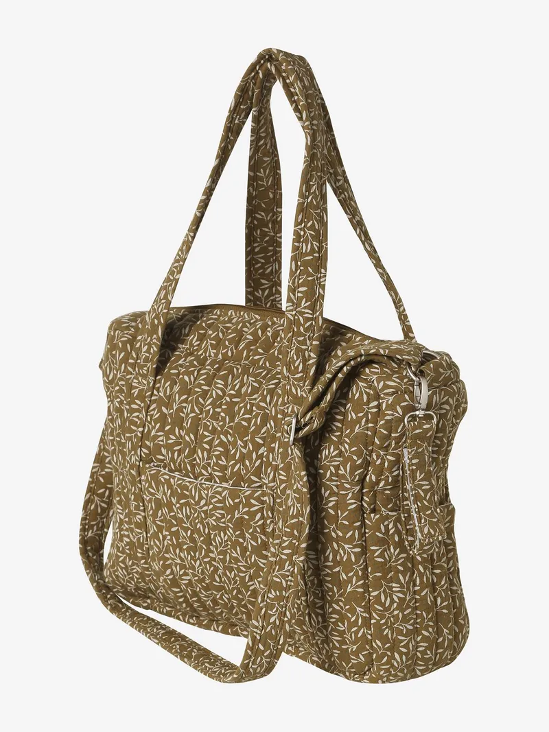 Vertbaudet Wickeltasche aus Baumwoll-Musselin JOIOSA, Bronze geblümt, – Produktbild 3 von 4
