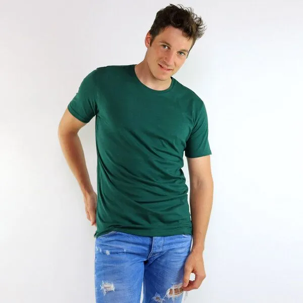 Gary Mash GARY MASH Basic Shirt Grün aus Biobaumwolle, Grün, – Produktbild 1 von 4