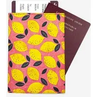 paprcuts paprcuts RFID Reisepasscover, Pink lemon (pink gelb), – Produktbild 1 von 1