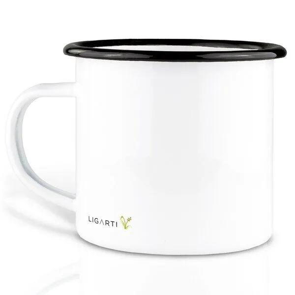 LIGARTI Emaille Tasse – Zutrauen – LIGARTI Tiermanufaktur – Produktbild 2 von 4