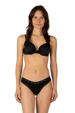 Elsie Elsie Unterhosen Damen 5er Pack Tanga mit Spitze aus Baumwolle Stretch – Produktbild 1 von 1