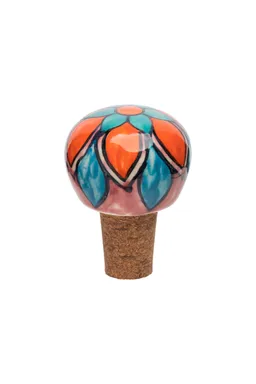 Tranquillo Flaschenverschluss FLORAL - blau – Produktbild 1 von 1