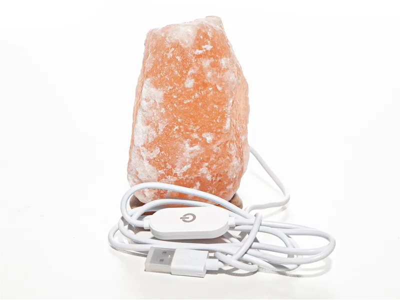 Wagner Life Design Salzkristalllampe mit USB-Anschluss "Rock" Höhe ca. 10 cm – Produktbild 2 von 2