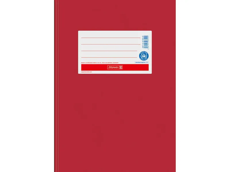 BRUNNEN BRUNNEN Heftumschlag aus Papier DIN A5, Hochrot, – Produktbild 1 von 1