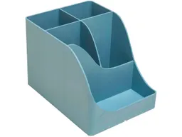 Exacompta Exacompta Stifteköcher "Pen Wave AutentiK" 5 Fächer, blau-grau – Produktbild 1 von 1