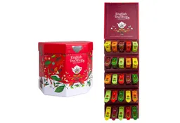 English Tea Shop English Tea Shop Tee Adventskalender "Santa's Secret", kompostierbare Pyramidenbeutel, 25 Tees in 13 Geschmacksrichtungen. – Produktbild 1 von 1