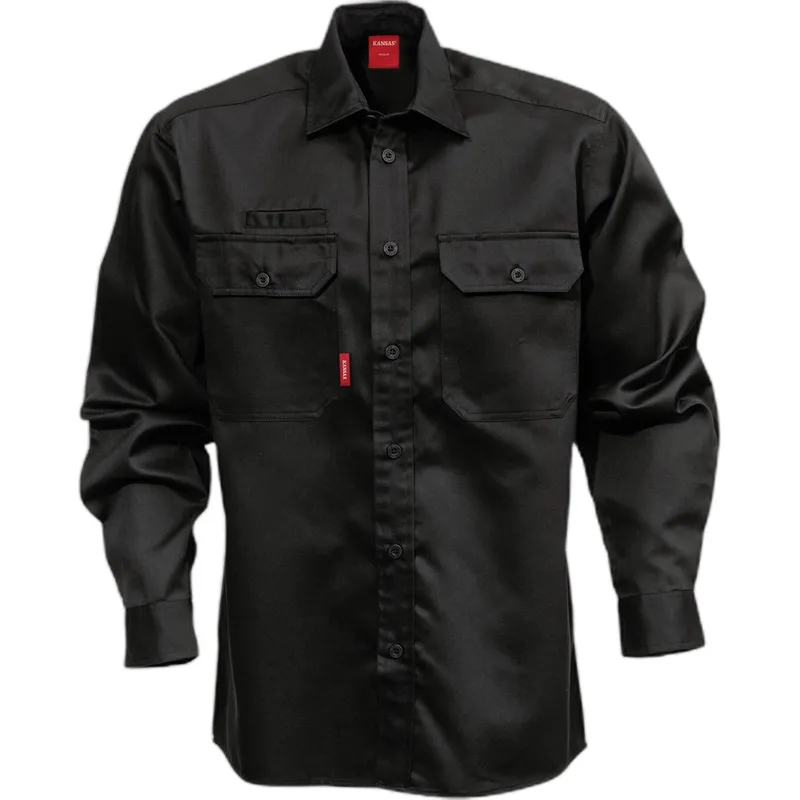 Fristads Langarmshirt Fristads 7385 B60, Noir, – Produktbild 2 von 2