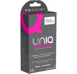UNIQ UNIQ Kondome Lady Condom Kondomslip - latexfreie Frauenkondome Packung mit, 3 St., Kondome für Frauen, Kondomhöschen, keine Unterbrechung des Vorspiels nötig – Produktbild 1 von 1