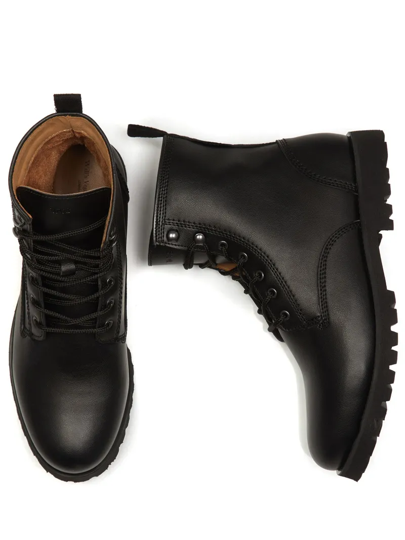 Will's Vegan Store Will's Vegan Store Herren vegan Rangers Stiefel Schwarz, Schwarz, – Produktbild 2 von 2