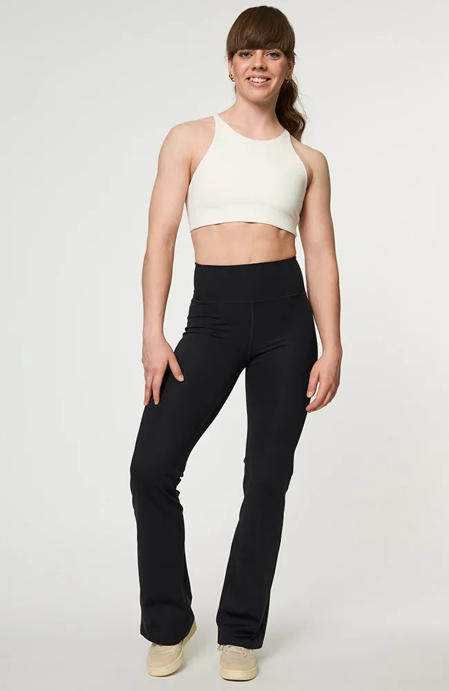 Girlfriend Collective Girlfriend Collective Damen vegan Flared Legging Compressive High-Rise, Schwarz, – Produktbild 1 von 2