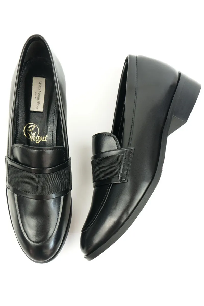 Will's Vegan Store Will's Vegan Store Damen vegan Loafer Band Schwarz, Schwarz, – Produktbild 1 von 2
