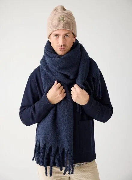 KnowledgeCotton Apparel KnowledgeCotton Apparel Woll-Mütze - Rib Beanie - aus 100% Merino Wolle, Beige (kelp melange), – Produktbild 3 von 5