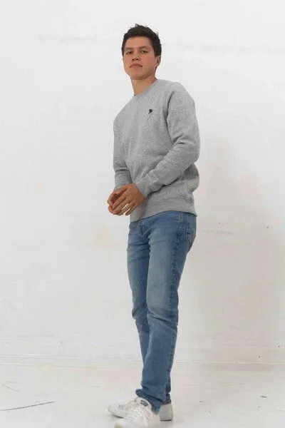 Kultgut Kultgut Biofair - Supersoft Sweatshirt - Pullover / Little Shark, Grau, – Produktbild 3 von 4