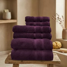 NATURAWALK NATURAWALK Handtuch aus 100% Bio-Baumwolle | Milano Deluxe | Plum | in verschiedenen Größen – Produktbild 1 von 1