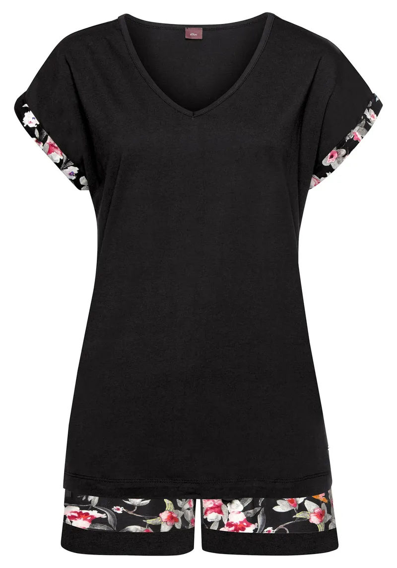 s.Oliver Shorty schwarz, Schwarz, – Produktbild 1 von 2