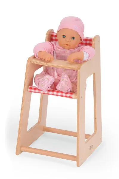 Bätz Holzspielwaren Bätz Holzspielwaren Puppenhochstuhl mit Stoffhänger - Einfach toll für die Kleinen – Produktbild 1 von 2