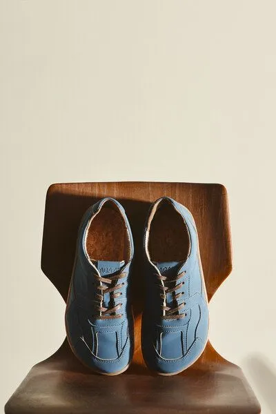 AGAZI AGAZI Bare 2 – vegane Barfußschuhe aus pflanzlichem Leder, Blau, – Produktbild 1 von 2