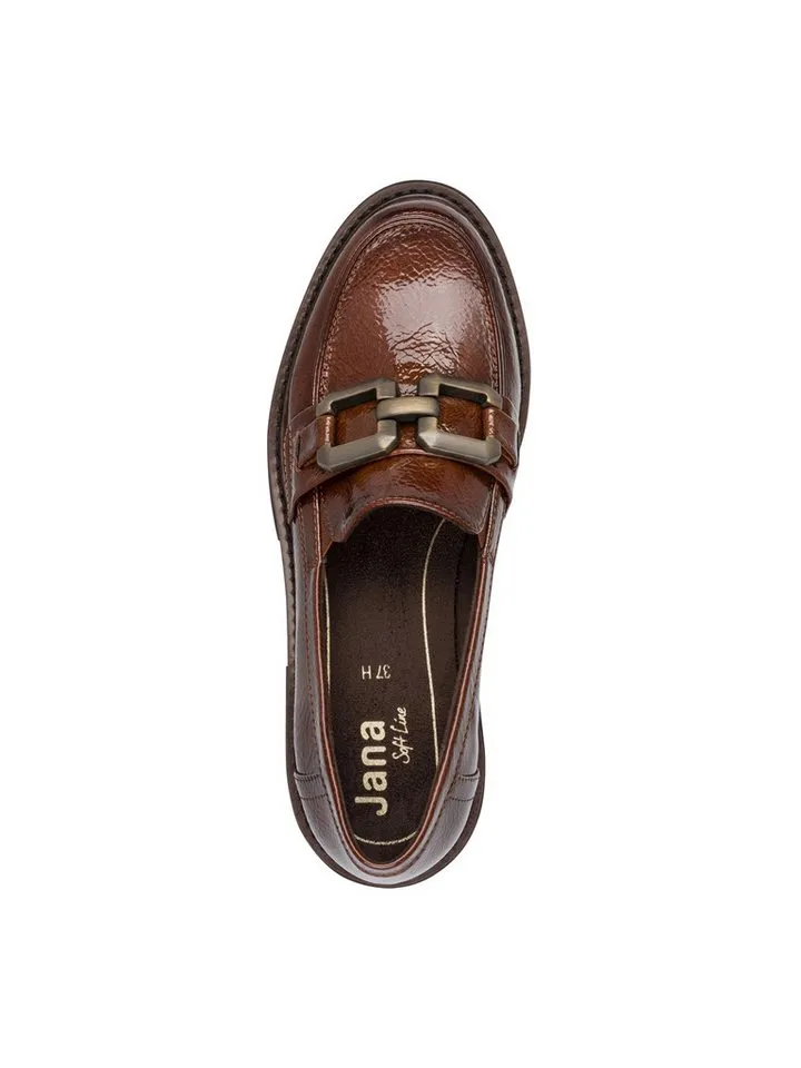 Jana Jana Vegan, Mehrweite mit Absatz kein Absatz 8-24764-41 Slipper Vegan, Braun, – Produktbild 2 von 5