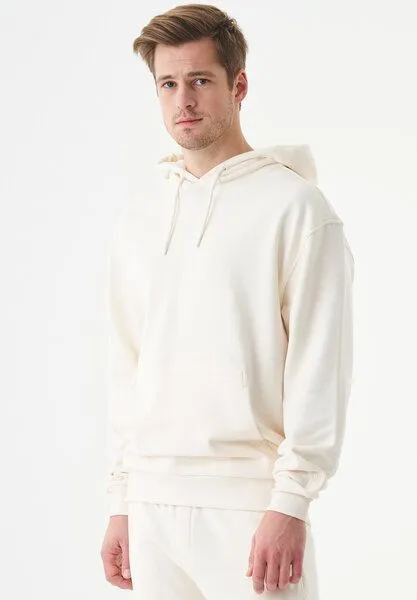 ORGANICATION ORGANICATION ESSENTIALS-HALKI-Unisex Soft Touch Hoodie aus Bio-Baumwolle, Off white, – Produktbild 3 von 4